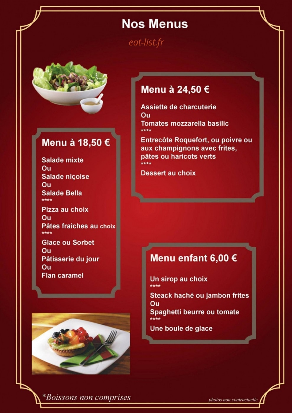 Pizza Bella — carte page 6