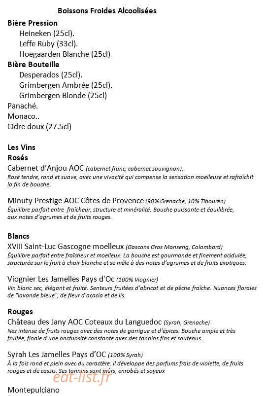 Pure Gourmandise — carte page 3