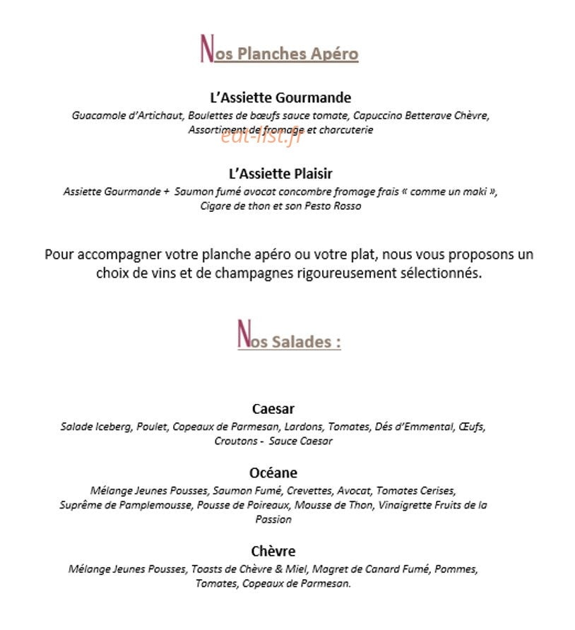 Pure Gourmandise — carte page 2