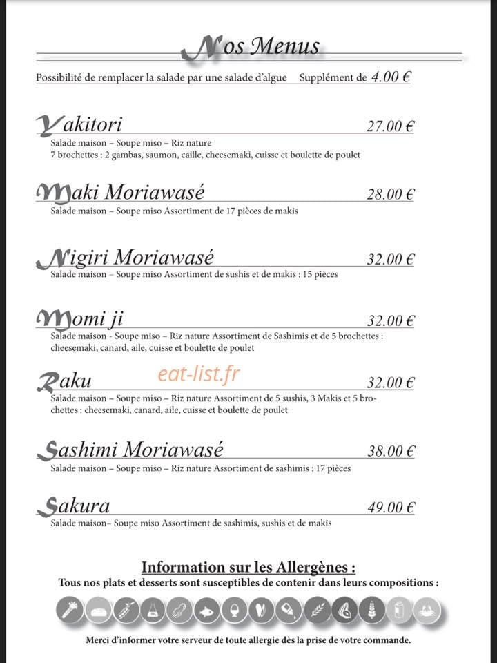 Sushi Raku — carte page 4