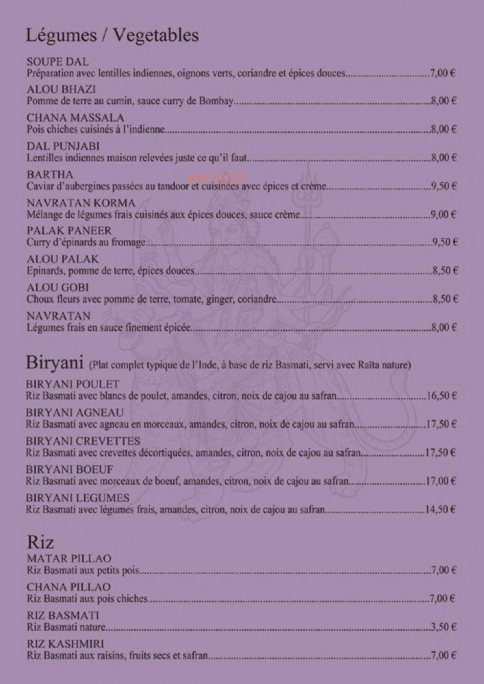 Thali — carte page 5
