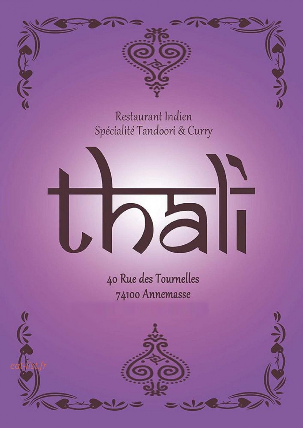Thali — carte page 1