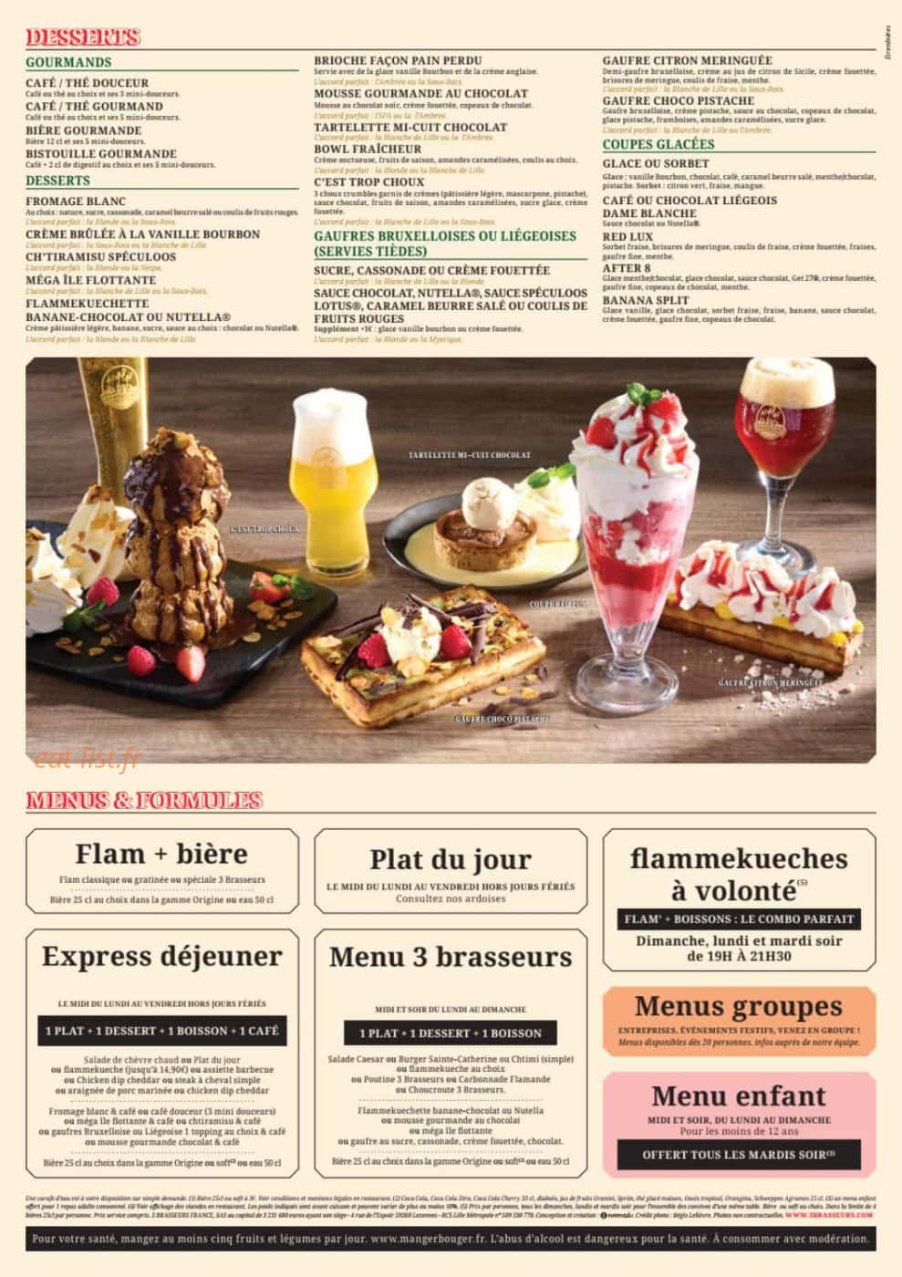 Les 3 Brasseurs — carte page 4