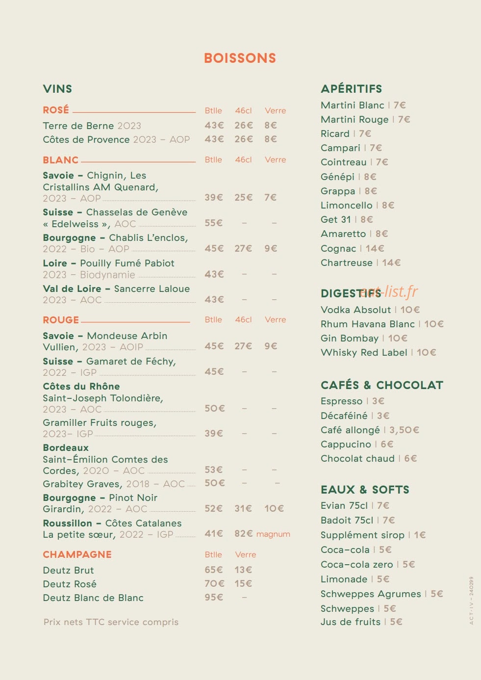 Vertiges — carte page 4