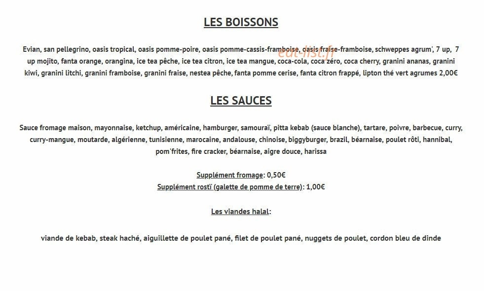 Le Lombardo — carte page 3