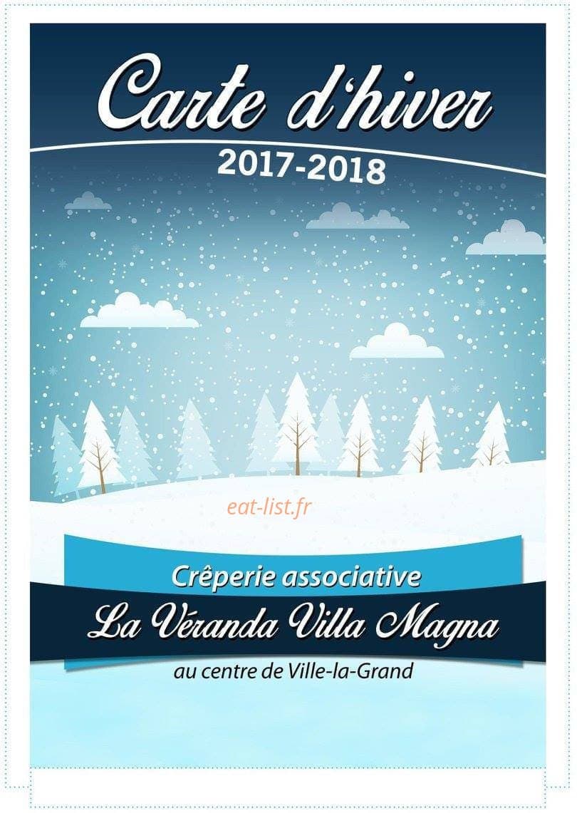 Carte et menu La Véranda Ville la Grand