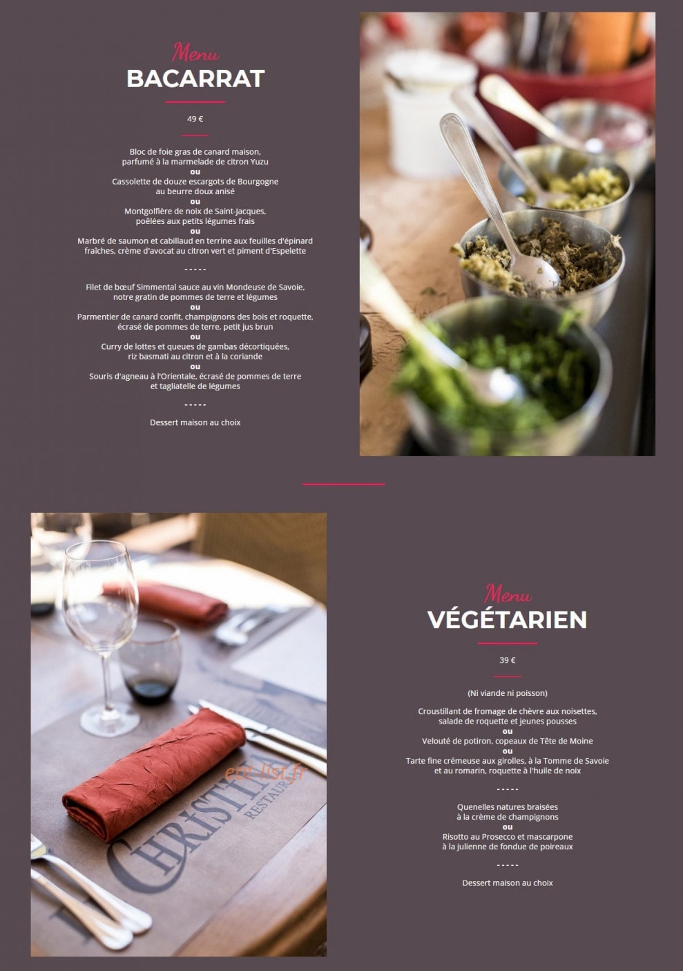 Le Christina — carte page 2