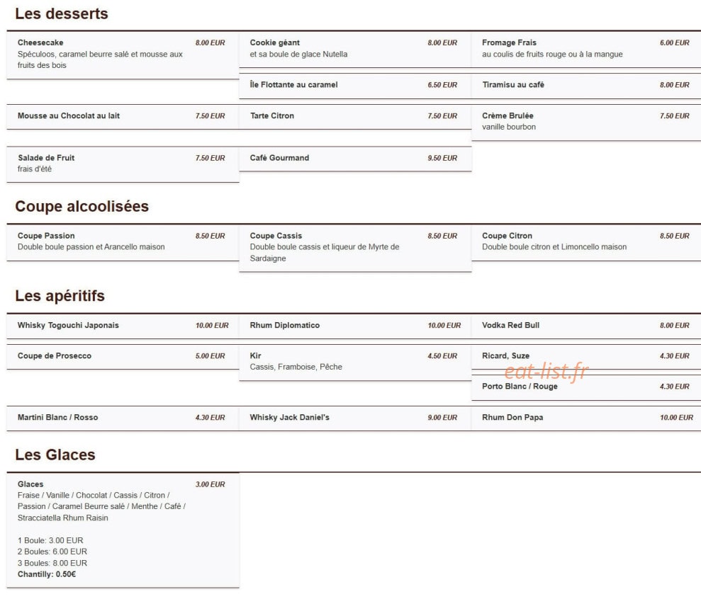 Le Florindo — carte page 7