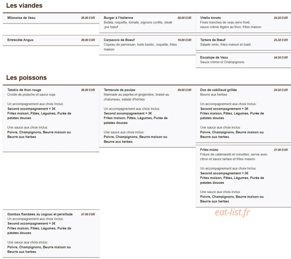 Le Florindo — carte page 2