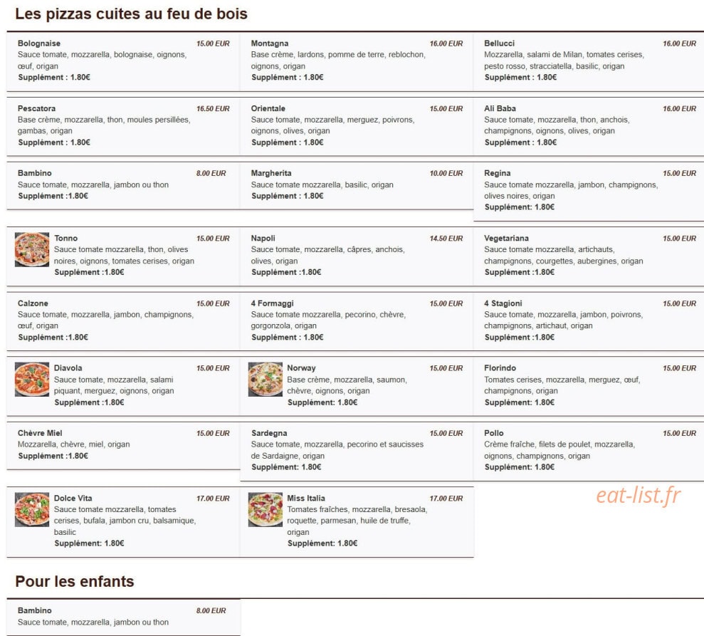 Le Florindo — carte page 3