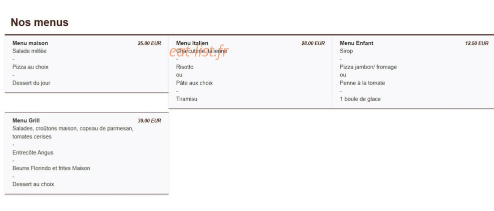Le Florindo — carte page 4