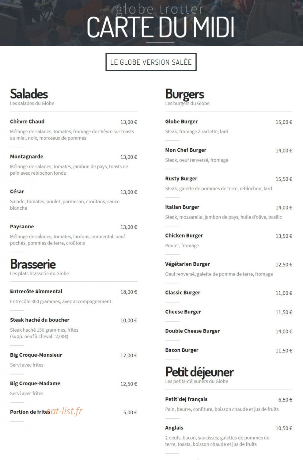 GlobeTrotter — carte page 1