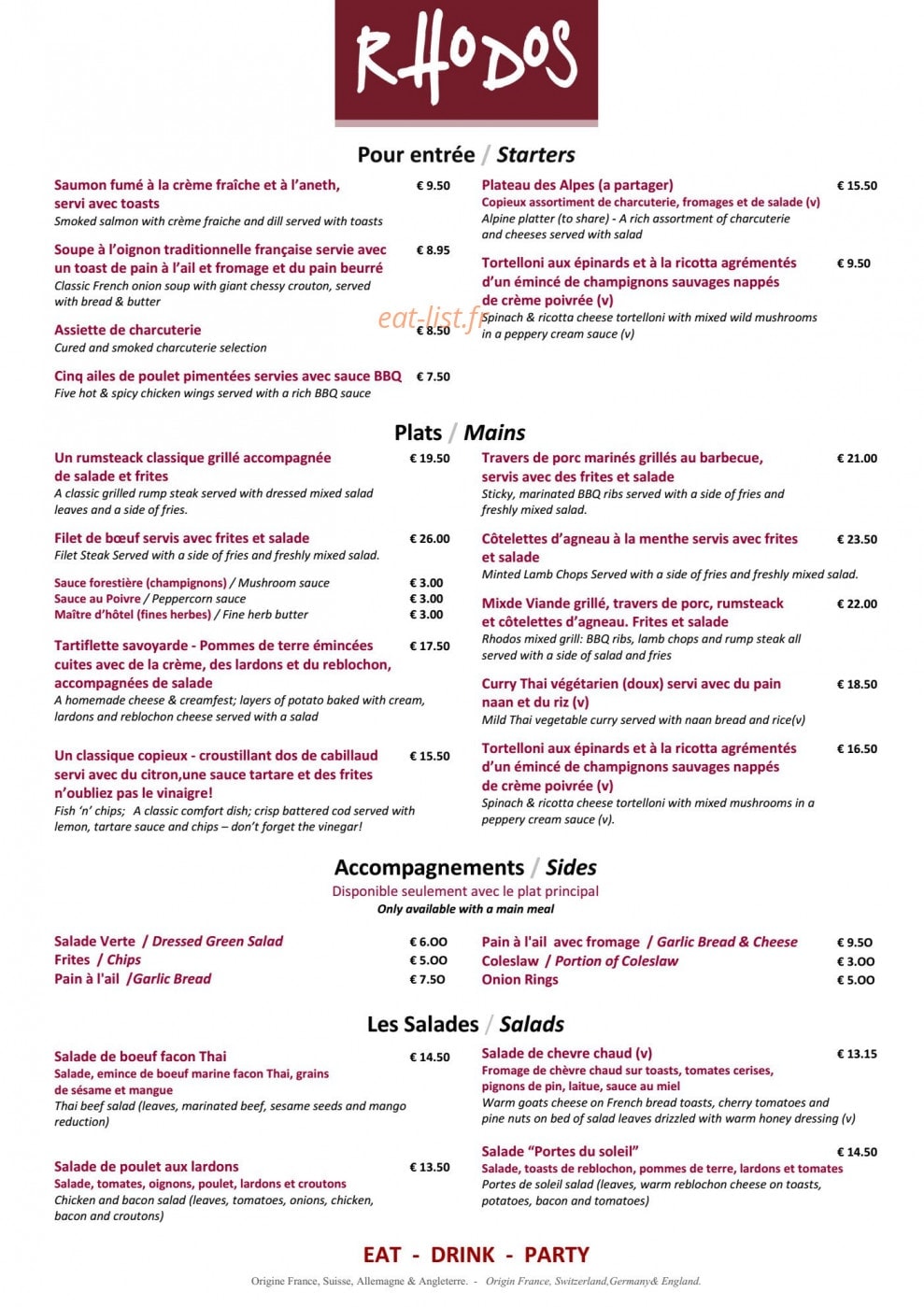 Les Rhodos — carte page 2