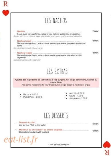 Happy Hours Bar — carte page 5
