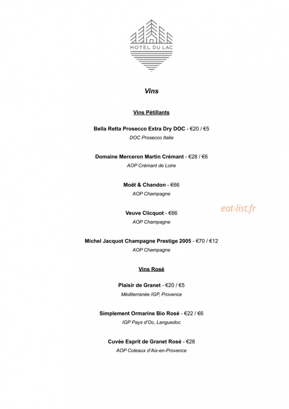 Hotel du lac — carte page 3