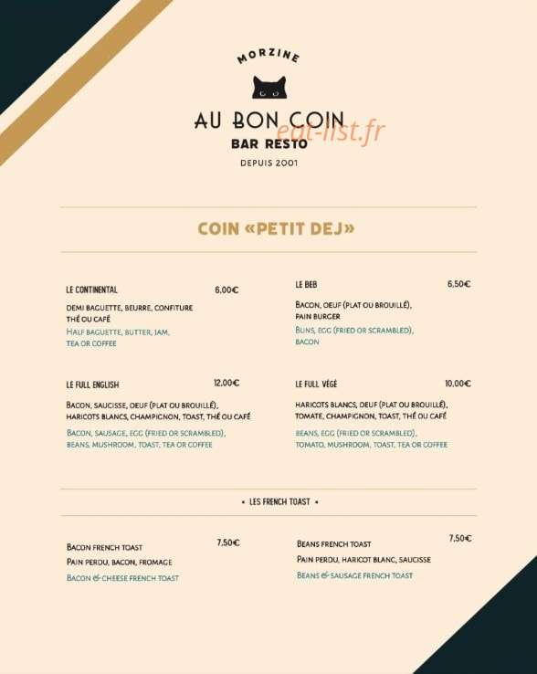 Au Bon Coin — carte page 2