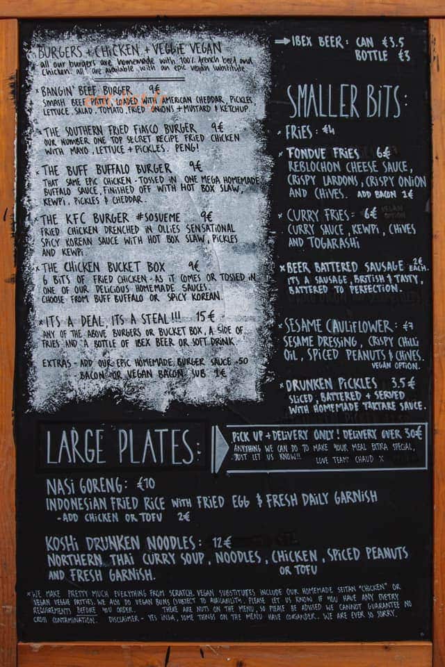 Café Chaud — carte page 1