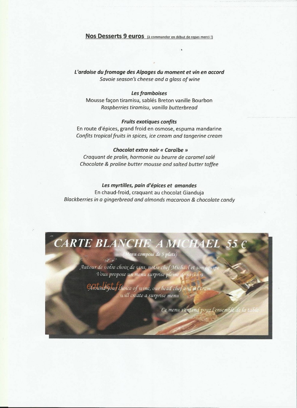 Chalet Philibert — carte page 2