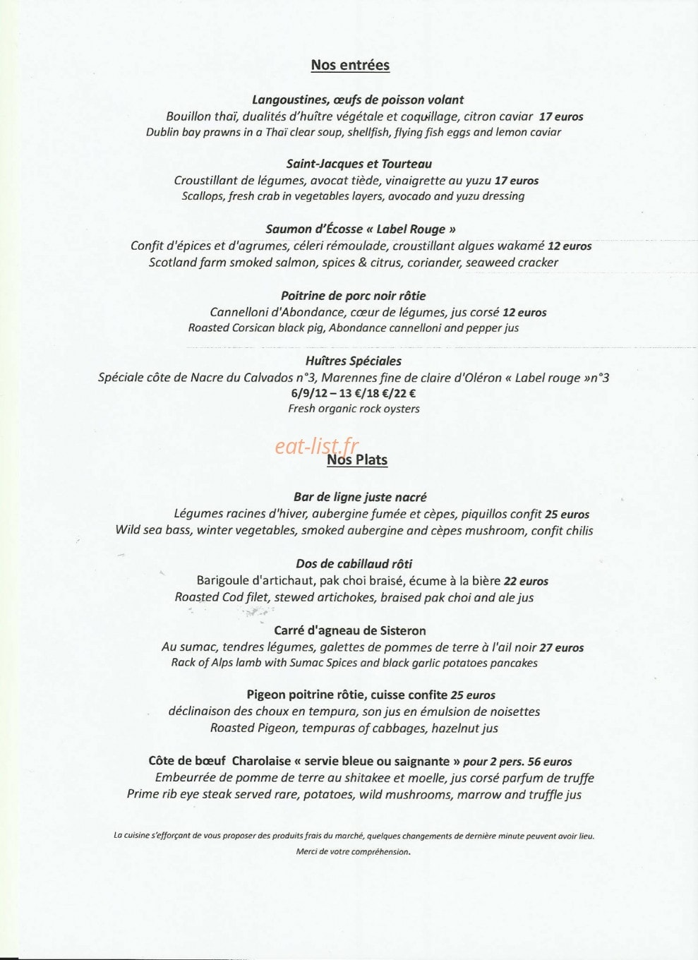 Chalet Philibert — carte page 1