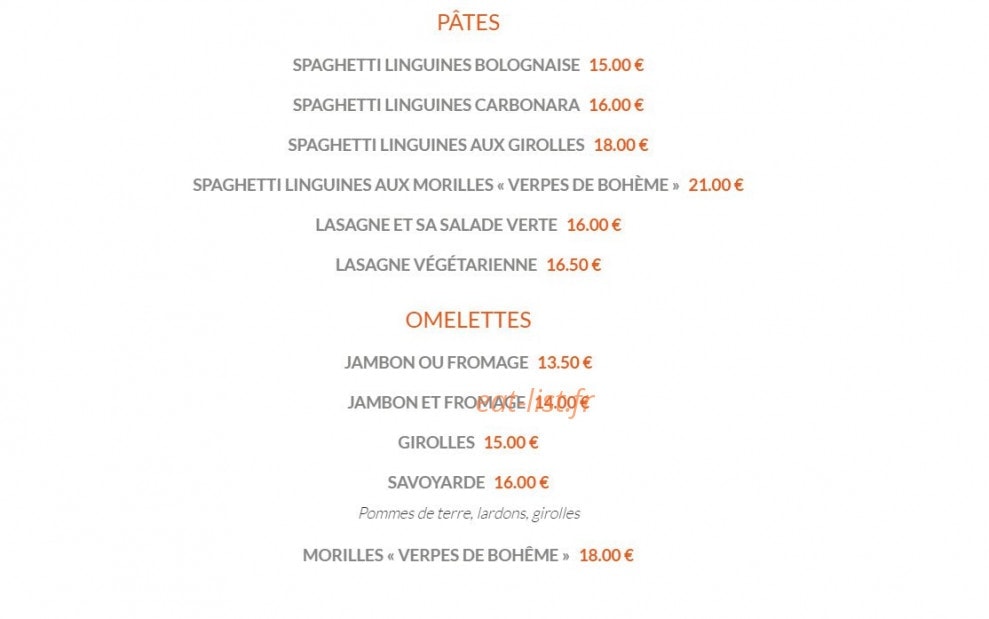 Chez Flo — carte page 5