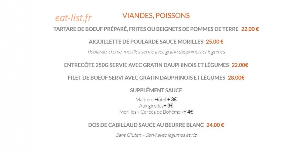 Chez Flo — carte page 6