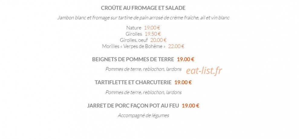 Chez Flo — carte page 3