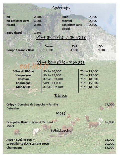 Ferme Auberge de Fréterolles — carte page 4
