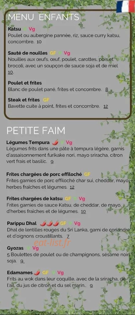 Kamado Kitchen — carte page 3