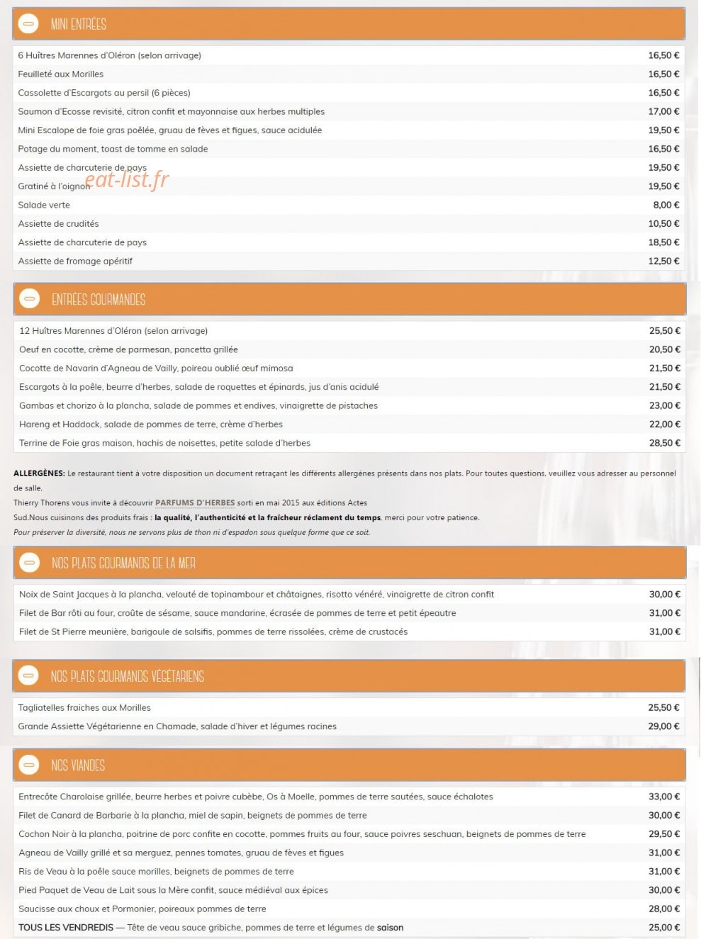 La Chamade — carte page 1