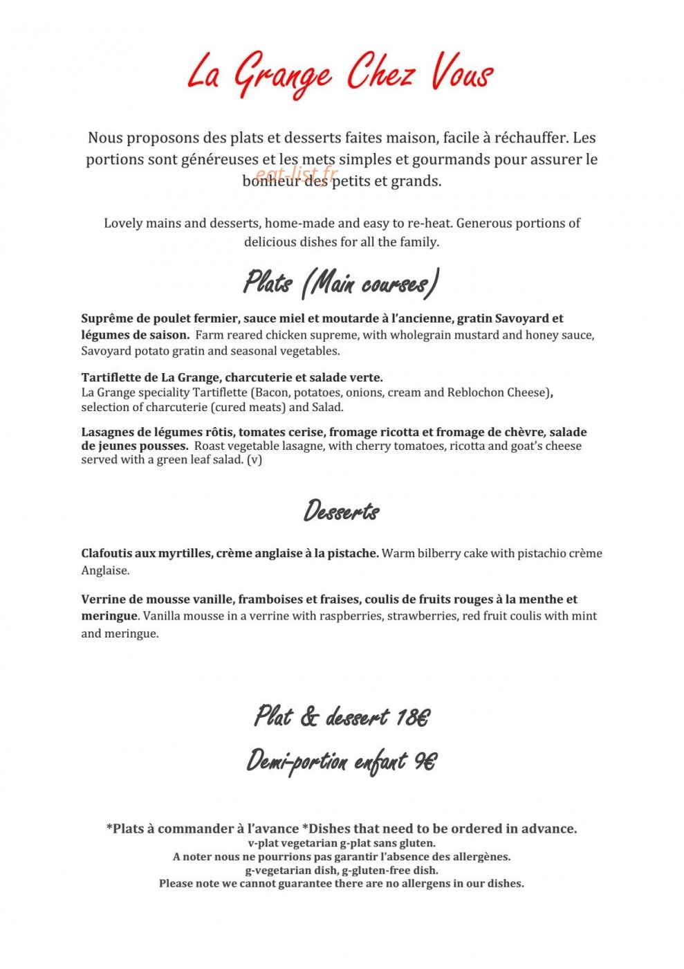 La Grange — carte page 2