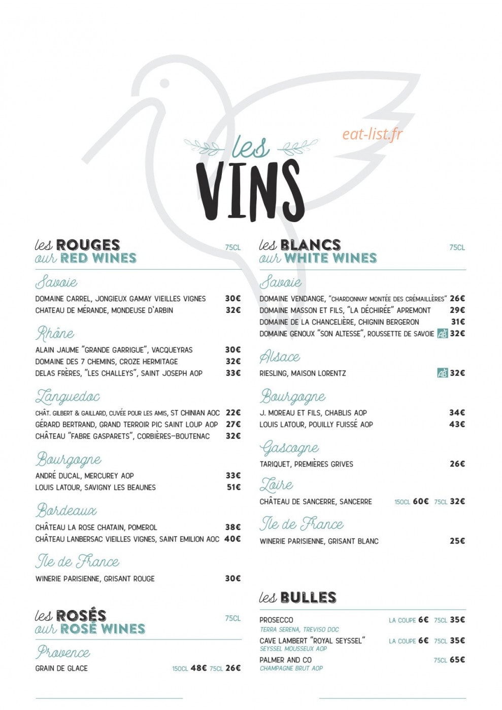 Le Colibri — carte page 11
