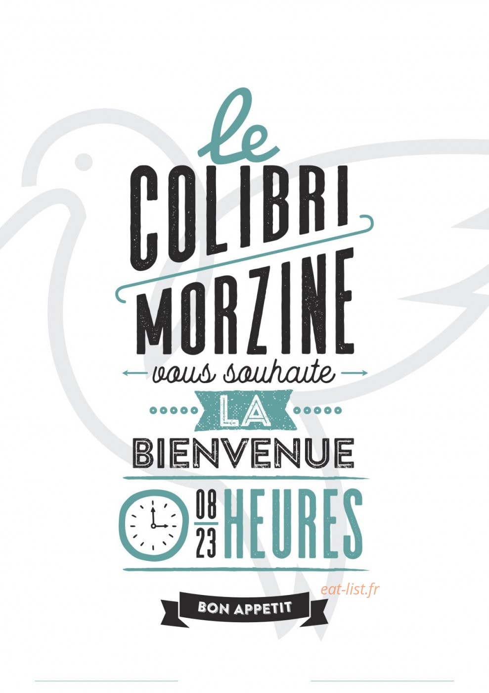 Le Colibri — carte page 1