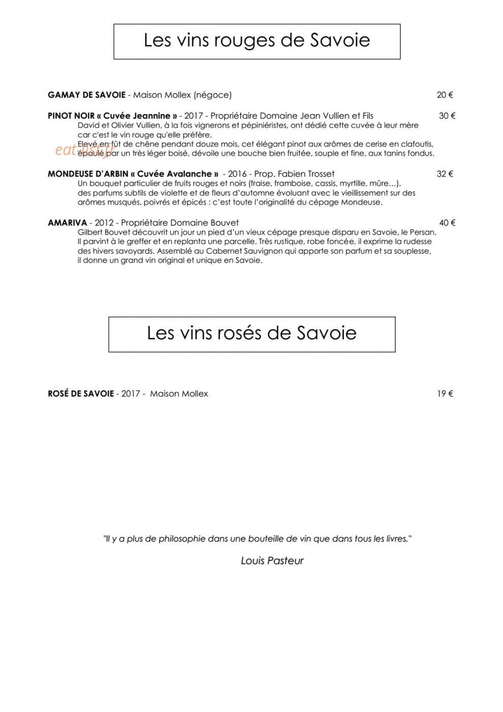 Le Dahu — carte page 9