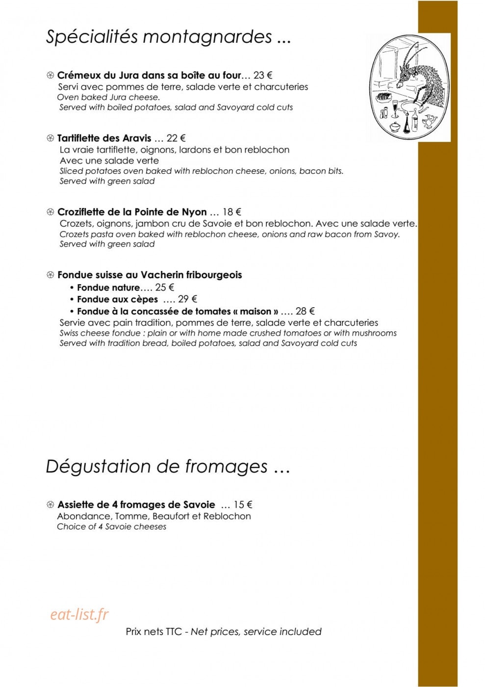 Le Dahu — carte page 4
