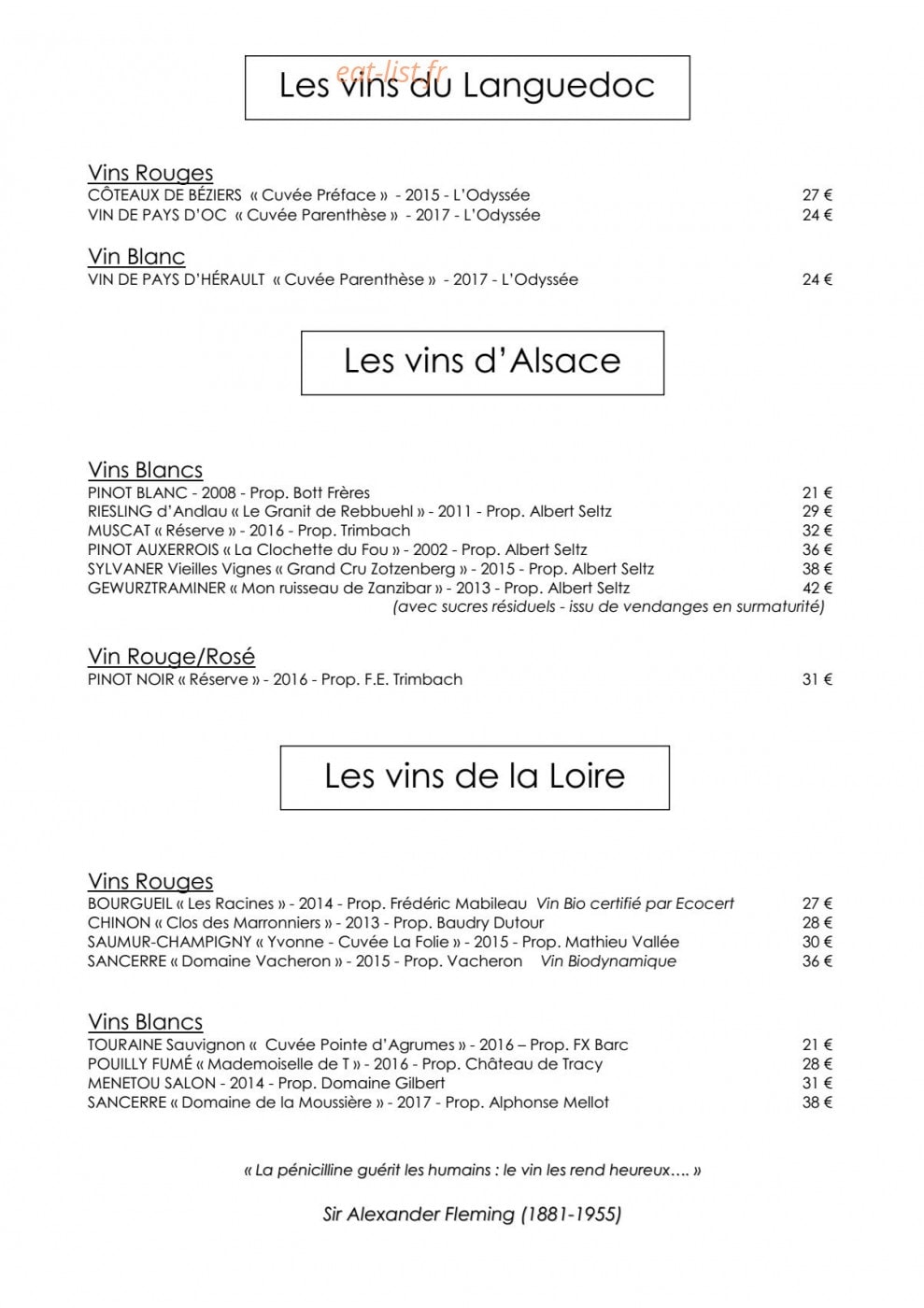 Le Dahu — carte page 14