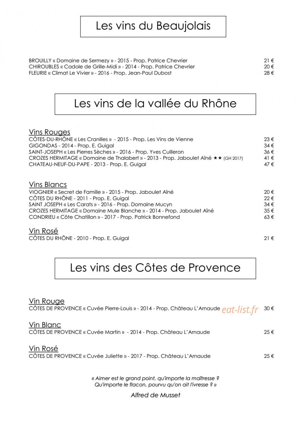 Le Dahu — carte page 13