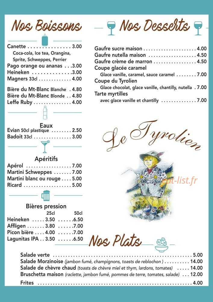 Le Tyrolien — carte page 3