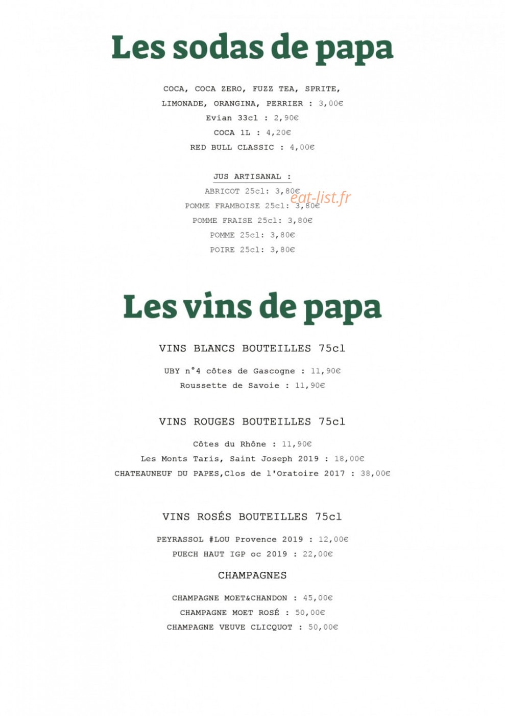 Papa Renard — carte page 3