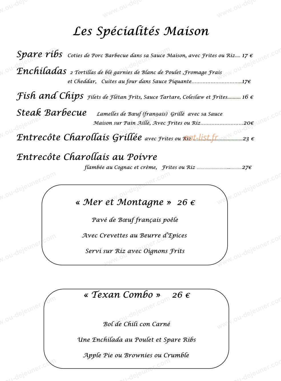 La Demi Lune — carte page 2