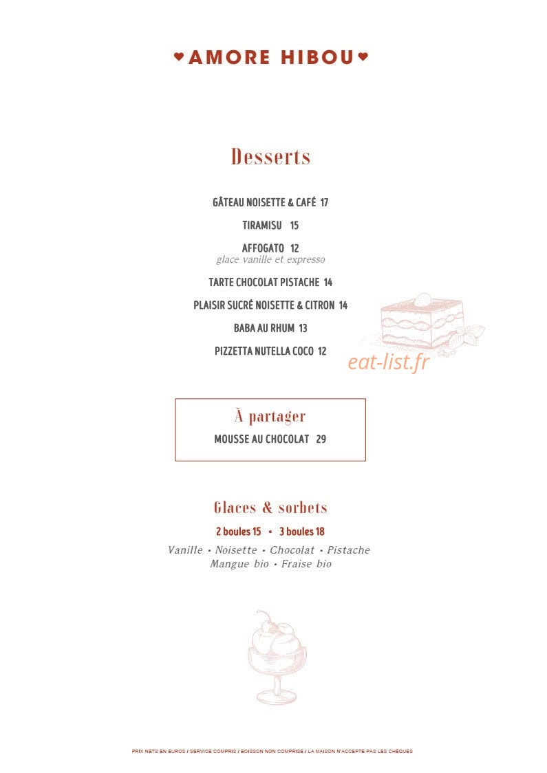 Amore Hibou — carte page 7