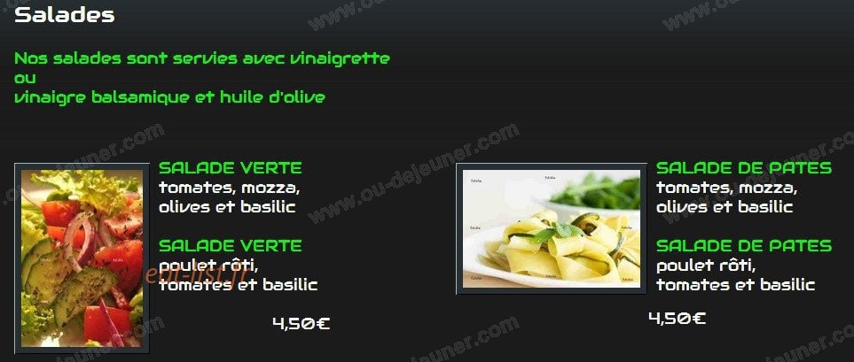 Du Sel au Sucre — carte page 8