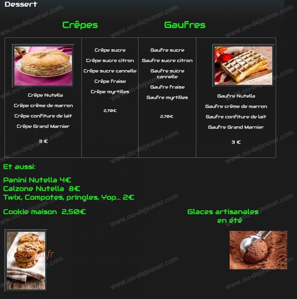 Du Sel au Sucre — carte page 9
