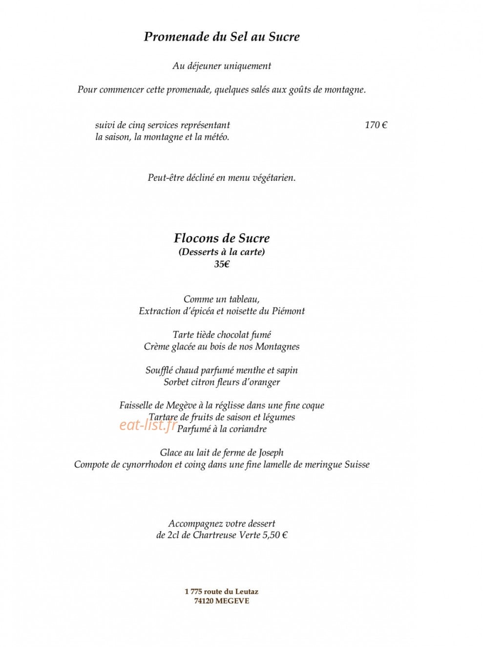 Flocons de Sel — carte page 2