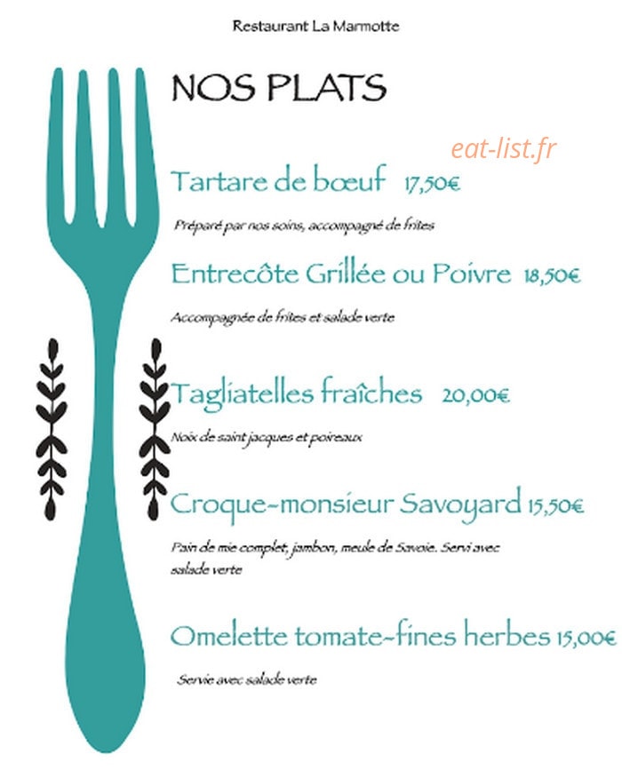 La Marmotte — carte page 2