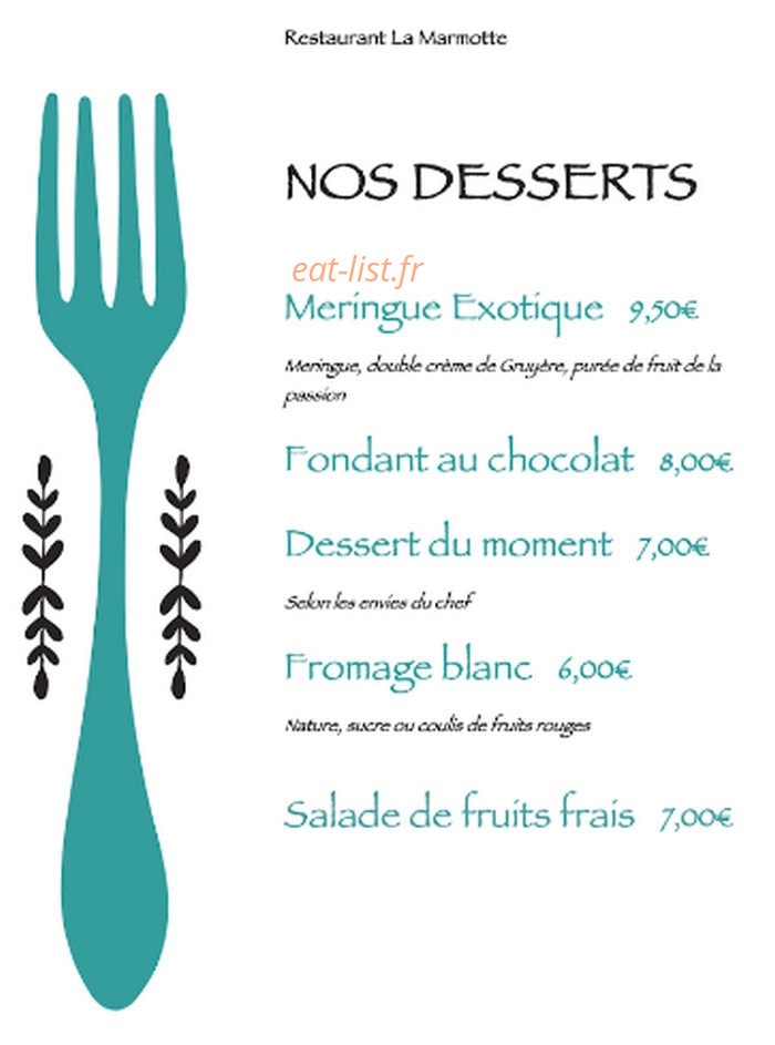 La Marmotte — carte page 3