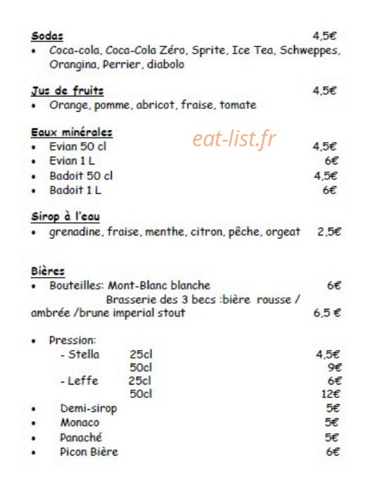 Le Comptoir d'Alice — carte page 5