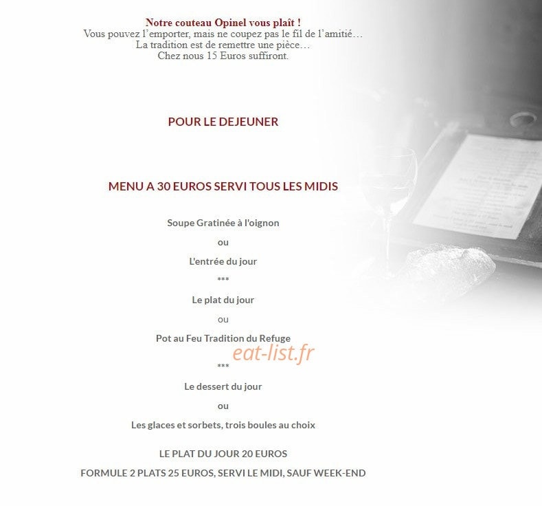 Le Refuge — carte page 1