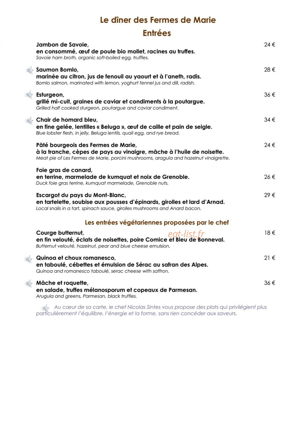 Les Fermes de Marie — carte page 3