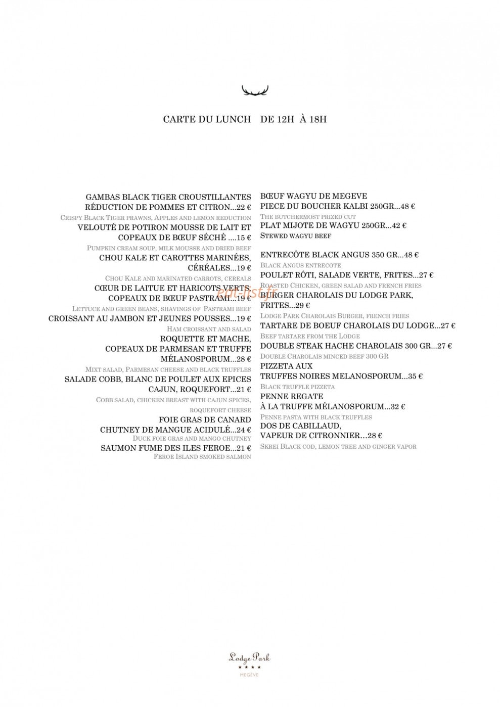 Lodge Park — carte page 11