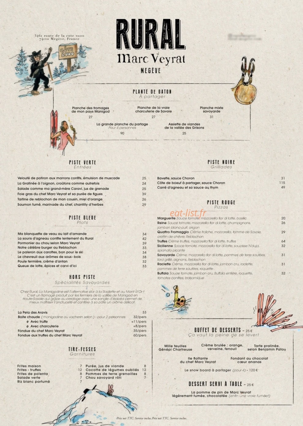 Rural by Marc Veyrat — carte page 1